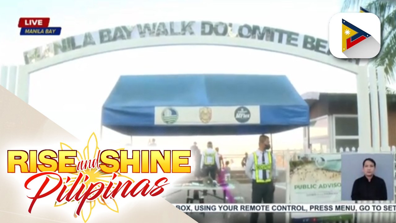 Mga basura sa Manila Bay Dolomite Beach, kakaunti na lang; Tubig sa Manila Bay, mas malinaw na rin