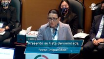 Rosa Icela presume entre sus más “grandes logros” detención de Murillo Karam ante diputados