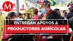 En Chiapas, el gobernador Rutilio Escandón entregó apoyos a productores agrícolas