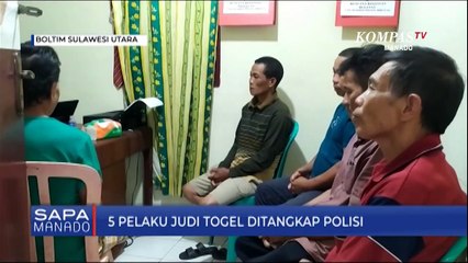 Lima Pelaku Judi Togel Ditangkap Polisi
