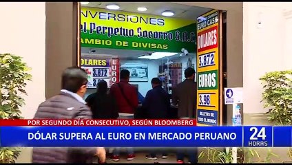 Por primera vez el dólar ahora vale más que el euro en Perú