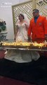 Hombre se casa con traje inspirado en 'Dragon Ball', su vals fue 'Mi corazón encantado'