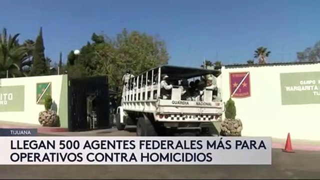 Hoy arribó un contingente de 500 elementos de la Guardia Nacional a Tijuana.
