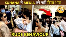 Suhana Khan's RUDE Behaviour, Avoids Paying Attention To Media With Mom Gauri Khan At Airport