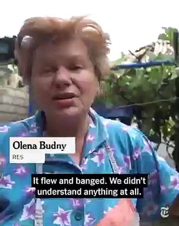 A Russian missile strike at a train station in Chaplyne, Ukraine,