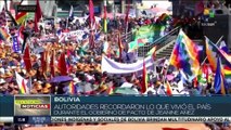 Bolivia: Organizaciones sociales e indígenas se movilizaron en apoyo al presidente Arce