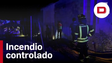 Controlan un incendio cerca de las chabolas de la Cañada Real, en Madrid