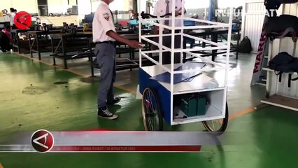 Gerobak Tenaga Surya Karya Siswa SMK di Majalengka