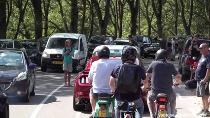 Modified Cars leaving Car Meet WILD-- JRmeetRDM August 2022