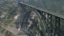 World’s highest single-arch railway bridge nearly ready in Indian-administered Kashmir