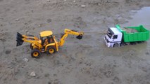 Big Truck Stuck in Mud Pulling Out by JCB __ CS TOY __ CS Kids TOY __ DS TOY
