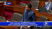 Elvis Vergara se comunicaba con Pedro Castillo y Juan Silva, según registros de llamadas telefónicas