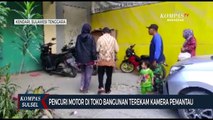 Pencuri Motor Di Toko Bangunan Terekam Kamera Pemantau