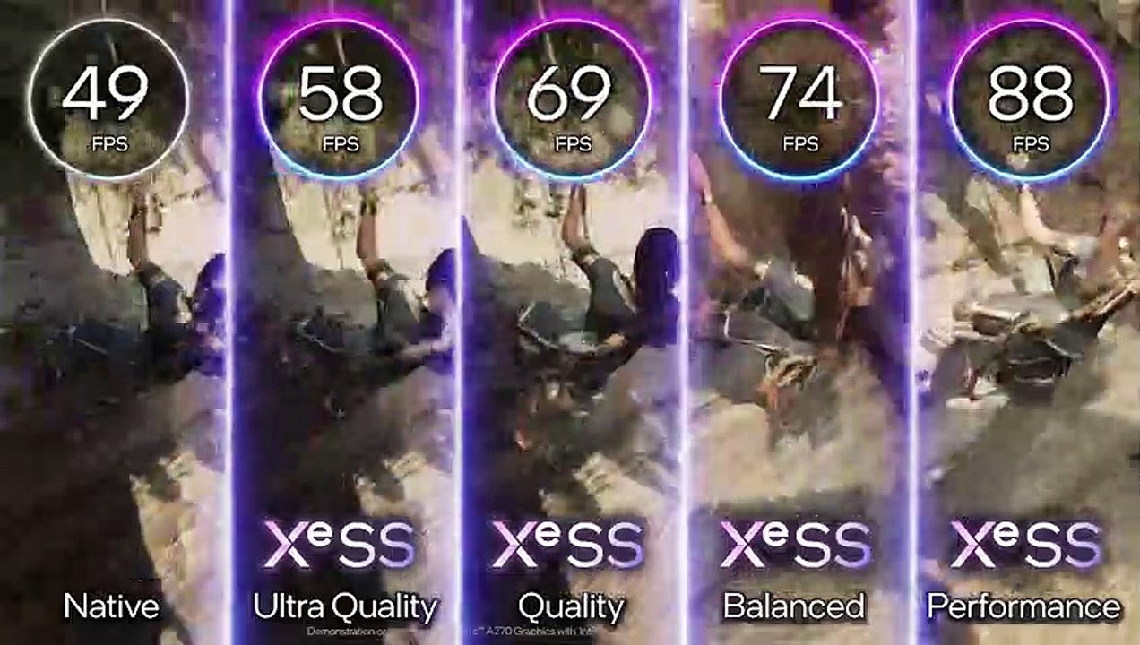 Intel Arc Graphics  - Profundizando en la tecnología Intel XeSS de escalado con IA