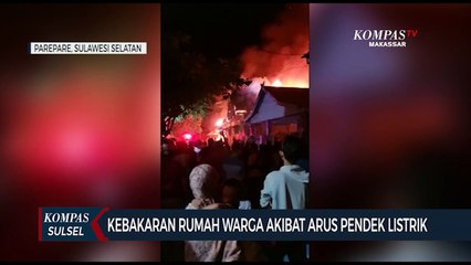 Kebakaran Rumah Warga Akibat Arus Pendek Listrik