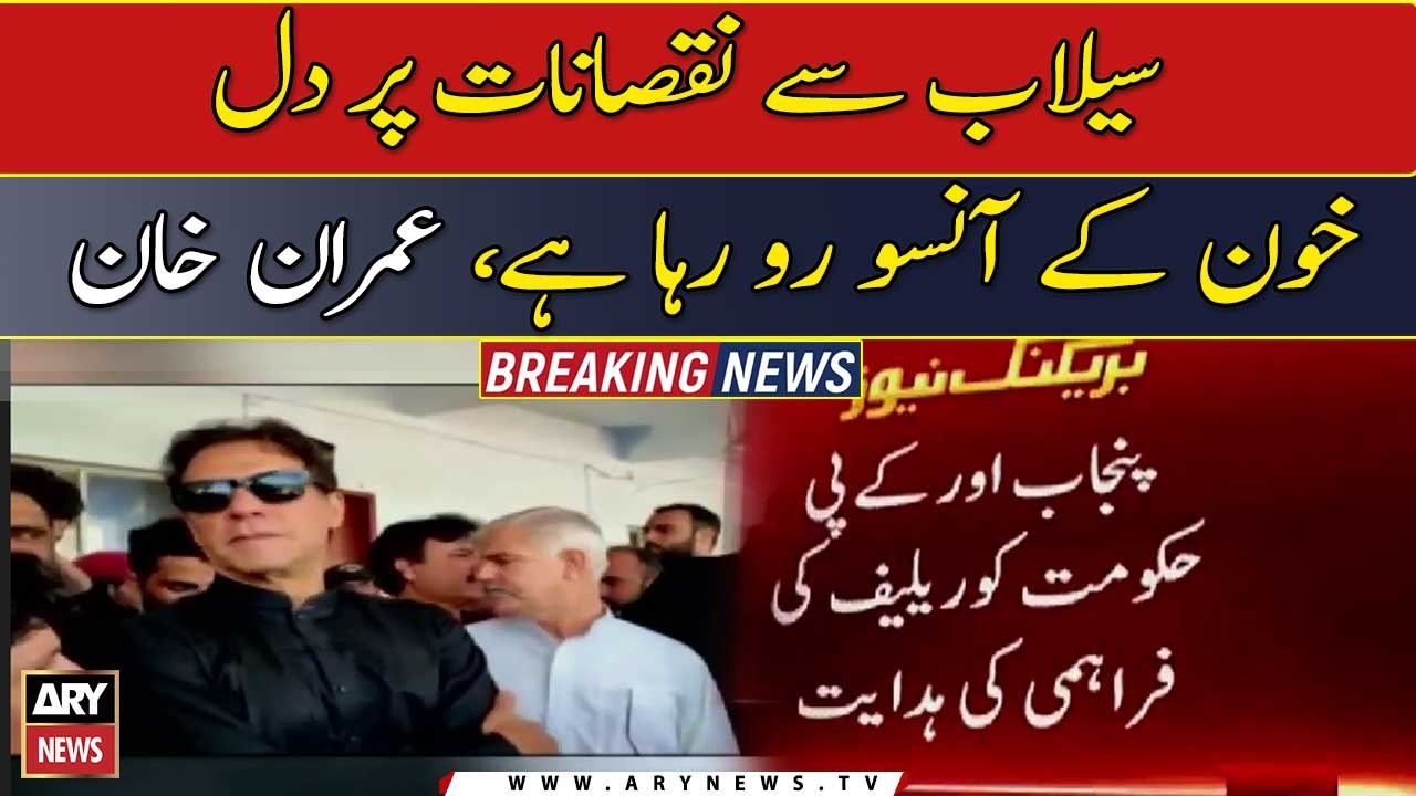 My heart is shedding tears of blood looking at the flood destruction: Imran Khan