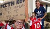Arsenal player Emile Smith Rowe pays visit to 9-year-old after she held up sign at match saying: 'Can I have your shirt please?'