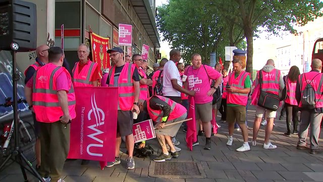 'Postman Pat' joins striking Royal Mail workers on picket line