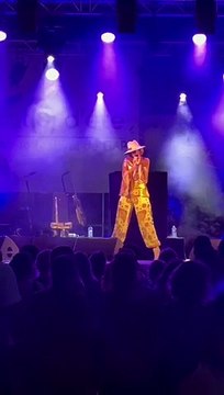 La chanteuse Kym Thiriot s'est produite au festival Éclat(s) d'été 2022 à Gap, ce mercredi 24 août, sur la scène du parc Givaudan.