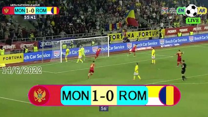 Montenegro 3-0 Romania / رومانيا0-3الجبل الأسود -  UEFA Nations League2022