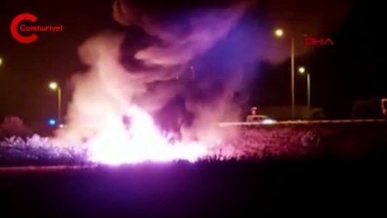 Osmaniye'de akaryakıt yüklü tanker, TIR'a çarptı: 1 ölü