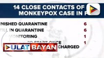 Local transmission kaugnay sa ikaapat na kaso ng monkeypox sa bansa, hindi pa kumpirmado ayon sa DOH