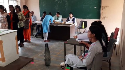 Polling took place peacefully in nine colleges across the district, t