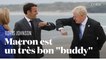 Boris Johnson qualifie Emmanuel Macron "de très bon copain" du Royaume-Uni