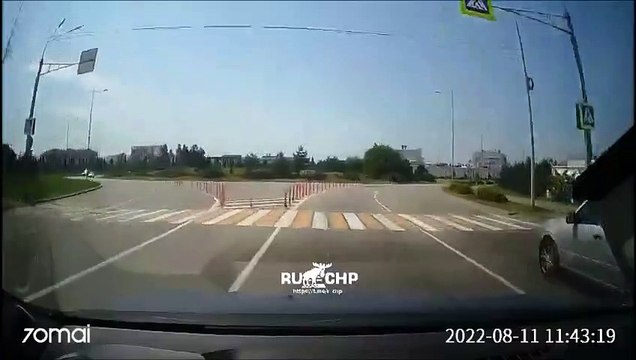 Ce papa complètement idiot se retrouve à contre-sens à trottinette avec son fils