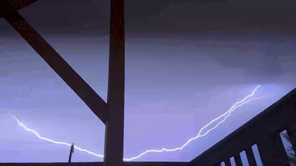 Massive Anvil Crawler Lightning in Slow-Mo