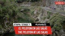 El Peloton En Las Salas / The Peloton At Las Salas - Étape 7 / Stage 7 | #LaVuelta22