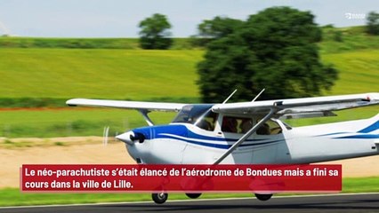 Pour ses 40 ans, il saute en parachute et termine bloqué dans un arbre !
