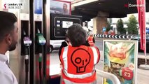 فعالان محیط زیست در لندن به پمپ بنزین‌ها حمله کردند