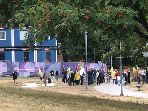 Son dakika haberleri! Finlandiya'da terör örgütü YPG/PKK yandaşları gösteri yaptı