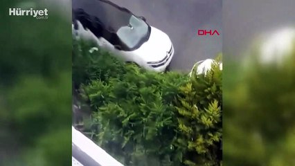 İstanbul'a dolu yağdı