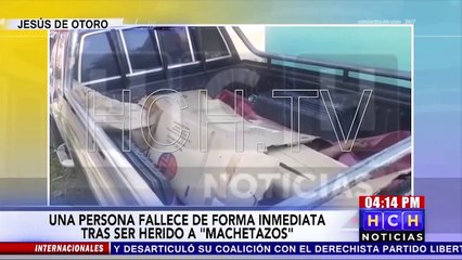 A machetazos asesinan a una persona en Jesús de Otoro, Intibucá