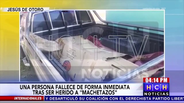 A machetazos asesinan a una persona en Jesús de Otoro, Intibucá