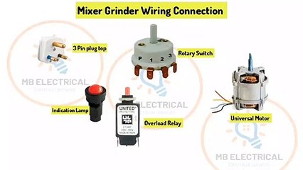 Mixer grinder wiring connection