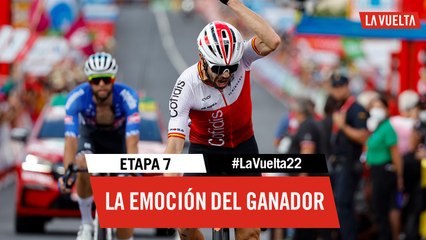 La emoción del ganador / Winner's emotion - Étape 7 / Stage 7 | #LaVuelta22