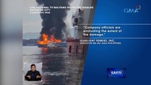 RORO vessel na padaong na sa Batangas Port, nagliyab; 73 nailigtas, 9 hinahanap pa | Saksi
