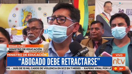 El ministro de educación analiza caso de la maestra