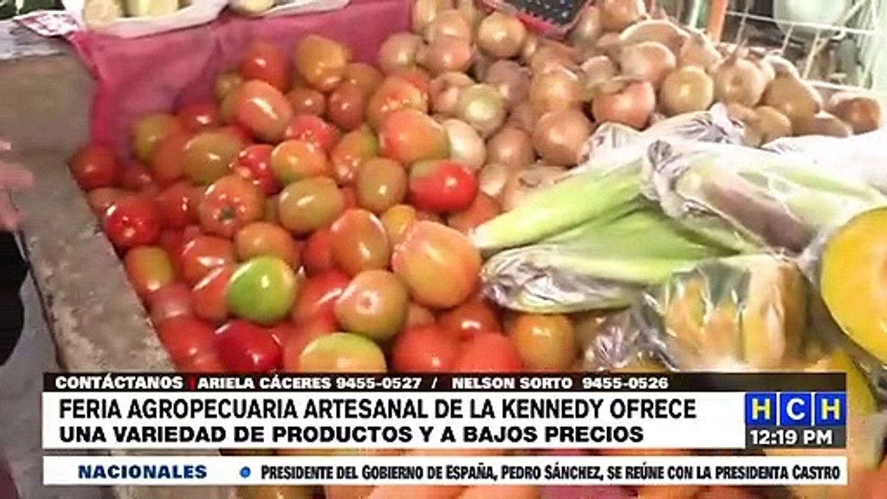Excelentes precios y productos frescos en la feria agropecuaria en colonia Kennedy