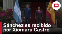 Sánchez es recibido por la presidenta de la República de Honduras, Xiomara Castro