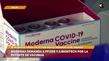 Moderna demanda a Pfizer y a BioNTech por la patente de vacunas