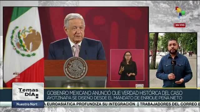 Padres de los estudiantes de Ayotzinapa se movilizan en capital mexicana para solicitar justicia