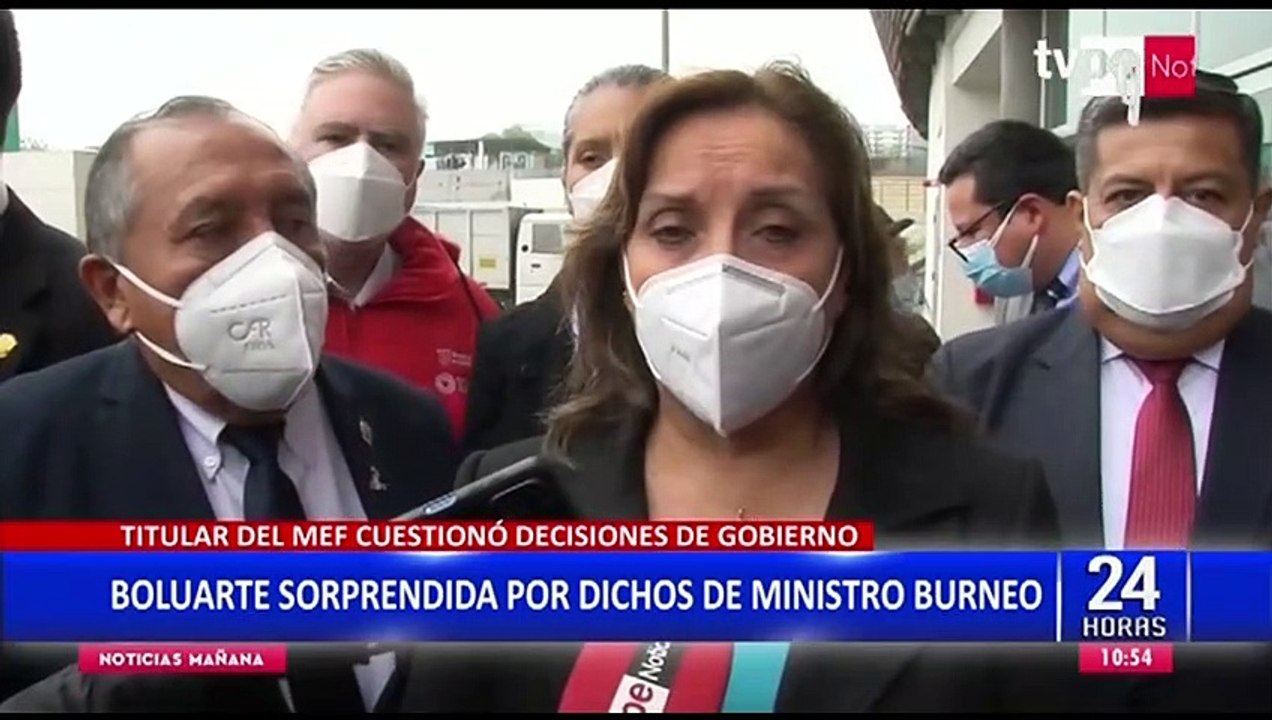Dina Boluarte sobre declaraciones de Kurt Burneo: "Para mí ha sido una sorpresa"