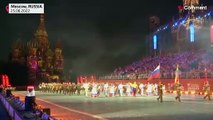 ویدئو؛ گاردهای افتخار در جشنواره موسیقی نظامی در میدان سرخ مسکو