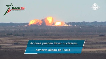 Presidente de Bielorrusia advierte que sus aviones ya pueden portar armas nucleares