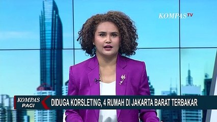 Diduga Akibat Hubungan Pendek Arus Listrik, 4 Rumah Warga di Petamburan Ludes Terbakar!