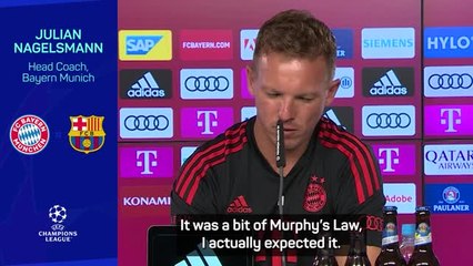 It's 'Murphy's Law' - Nagelsmann opens up on Bayern playing Lewandowski